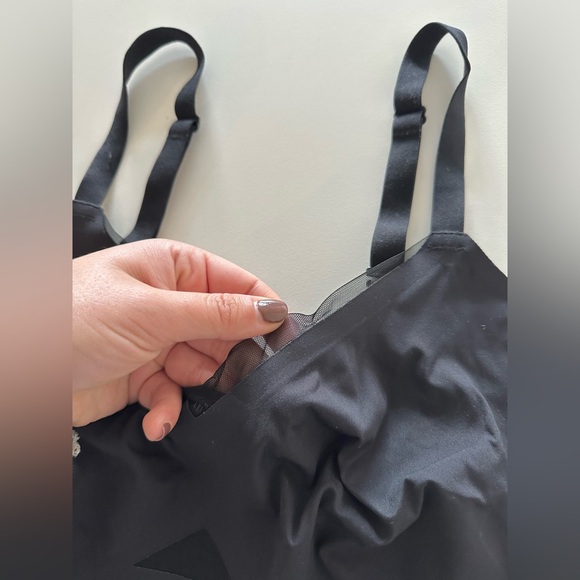 Honeylove Crossover Bra Black XL 38D 38DD 38E Contour Shape Basic Mesh - Picture 4 of 7